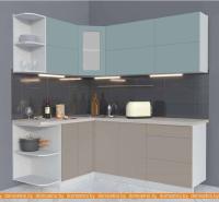 Кухня Интерлиния Мила Матте 1.5x2.0 А левая (океан/луна/травертин серый) картинка