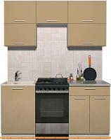 Кухня Интерлиния Мила Gloss 50-17 (капучино глянец) картинка