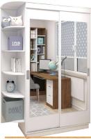 Шкаф-купе ЭлиГард Лагуна ШЛ-04.Л.2 (белый) картинка