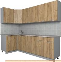 Кухня Интерлиния Мила Лайт 1.2x2.5 (дуб золотой) картинка