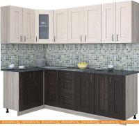 Кухня Интерлиния Мила Хольц 12x24 (дуб венге/дуб молочный) картинка