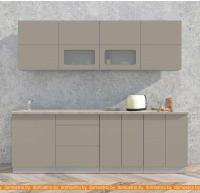 Кухня Интерлиния Мила Матте 2.4 А (луна/луна/травертин серый) картинка