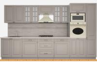 Кухня Интерлиния Мила Деко 3.6 (луна-луна-травертин серый) картинка