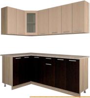 Кухня Интерлиния Мила 12x20 (дуб молочный/дуб венге) картинка