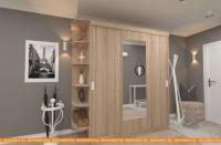 Шкаф-купе ЭлиГард Лагуна ШЛ-08.Л.1 (дуб сонома) картинка