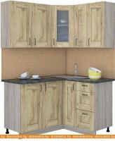 Кухня Интерлиния Мила Хольц 14x13 (дуб золотой) картинка