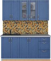 Кухня Интерлиния Мила Крафт 1.6Б (дуб лазурный) картинка