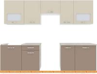 Кухня ВерсоМебель Эко-6 2.7 (латте/бежевый) картинка