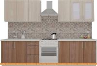Кухня ВерсоМебель ВерсоЛайн 5-2.4 (ясень шимо светлый/ясень шимо темный) картинка