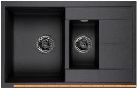 Кухонная мойка Granula 7802 (черный) картинка