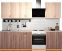 Кухня S-Company Клео лайт 2.1 (ясень шимо темный/ясень шимо светлый) картинка