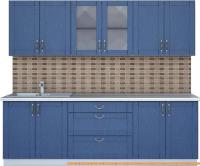 Кухня Интерлиния Мила Крафт 2.4Б (дуб лазурный) картинка