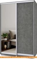 Шкаф-купе Modern Роланд 1500 (600) (камень темный/зеркало) картинка