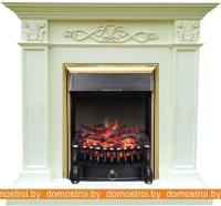 Комплект камина Smolcom Verona STD-ASP с RealFlame Fobos-S Lux BR (белый дуб) картинка