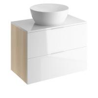 Тумба под умывальник Cersanit Laredo 80 Caspia Oval картинка