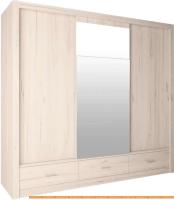 Шкаф-купе Интерлиния Лима ЛМ-003-24 Ш (дуб корабельный белый) картинка