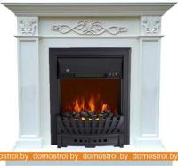 Комплект камина Smolcom Verona STD-ASP с Royal Flame Aspen Black (бьянко белый дуб) картинка