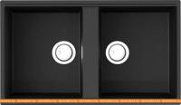 Кухонная мойка Omoikiri Kitagawa 83-2-U GB (графит) картинка