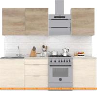 Кухня Интермебель Микс Топ-4 1.8м (дуб каньон-вудлайн кремовый-венато) картинка