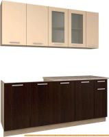 Кухня Интерлиния Мила 19 (ваниль/дуб венге) картинка