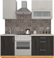 Кухня ВерсоМебель ВерсоЛайн 6-1.3 (северное дерево светлое/северное дерево темное) картинка