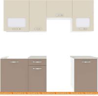 Кухня ВерсоМебель Эко-5 2.0 (латте/бежевый) картинка