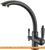 Смеситель ZorG ZR 314 YF-33 Black Metal картинка