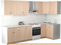 Кухня S-Company Клео лайт 1.2x2.5 правая (дуб молочный/дуб молочный) картинка