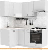 Кухня S-Company Клео глоcс 1.2x1.9 левая (белый глянец/белый глянец) картинка