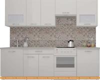 Кухня ВерсоМебель ЭкоЛайт-6 2.6 (белый/белый) картинка