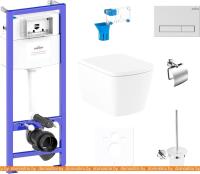 Унитаз Lavinia Boho Relfix Aveo Rimless 9 в 1 97010087 (матовый пластик) картинка