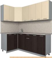 Кухня Интерлиния Мила Лайт 1.2x20 (ваниль/дуб венге) картинка