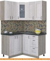Кухня Интерлиния Мила Хольц 12x14 (шимо светлый) картинка