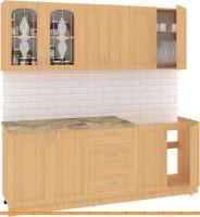 Кухня Кортекс-мебель Корнелия Ретро 2.1м (ольха/марсель) картинка