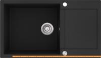 Кухонная мойка Aquasanita Tesa SQT104AW (черный 601) картинка