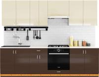 Кухня Сивирин-Компани Клео глосс 2.7 (коричневый глянец\ваниль глянец) картинка