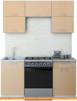 Кухня Интерлиния Мила Gloss 60-16 (капучино) картинка