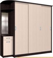 Шкаф-купе Интерлиния Андора АН20.00.04 (дуб молочный/дуб венге) картинка