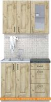 Кухня Интерлиния Мила Хольц 10 (дуб золотой) картинка
