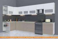 Кухня Интерлиния Мила Матте 1.5x3.8 Б правая (белый-луна-опал светлый) картинка