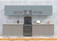 Кухня Интерлиния Мила Матте 3.5 Б (океан/луна/травертин серый) картинка