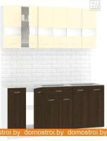 Кухня Кортекс-мебель Корнелия Экстра 1.7 без столешницы (венге светлый/венге) картинка