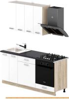 Кухня Славянская столица 25-2 (дуб сонома/белый) картинка