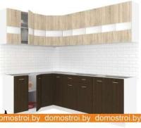 Кухня Кортекс-мебель Корнелия Экстра 1.5x2.6 без столешницы (дуб сонома/венге) картинка