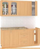 Кухня Кортекс-мебель Корнелия Ретро 1.8м (ольха/марсель) картинка