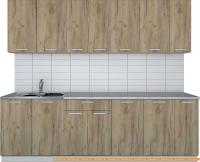 Кухня Интерлиния Мила Лайт 2.5 (дуб золотой) картинка