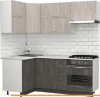 Кухня S-Company Клео крафт 1.2x2.0 левая (железный камень/бетонный камень) картинка