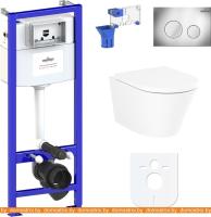 Унитаз Lavinia Boho Biore Compacto Rimless 7 в 1 87040090 (хром пластик) картинка