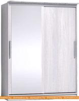 Шкаф-купе Глазов Strike 1600 ЛДСП с зеркалом (ясень анкор светлый) картинка