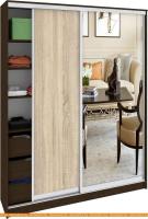 Шкаф-купе Кортекс-мебель Сенатор ШК11-45 Классика ДСП с зеркалом (венге/дуб сонома) картинка